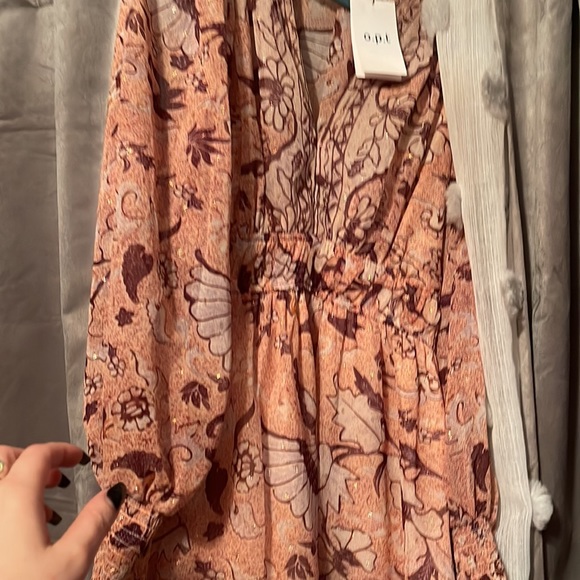 NWT Anthropology O.P.T Floral Degege dress - Picture 6 of 6